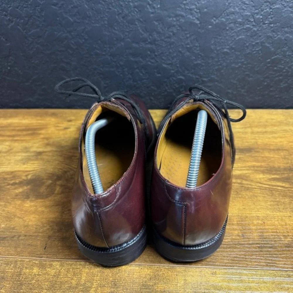 Cole Haan Nike Air C07225 Burgundy Leather‎ Split Toe Oxford Mens 10.5M